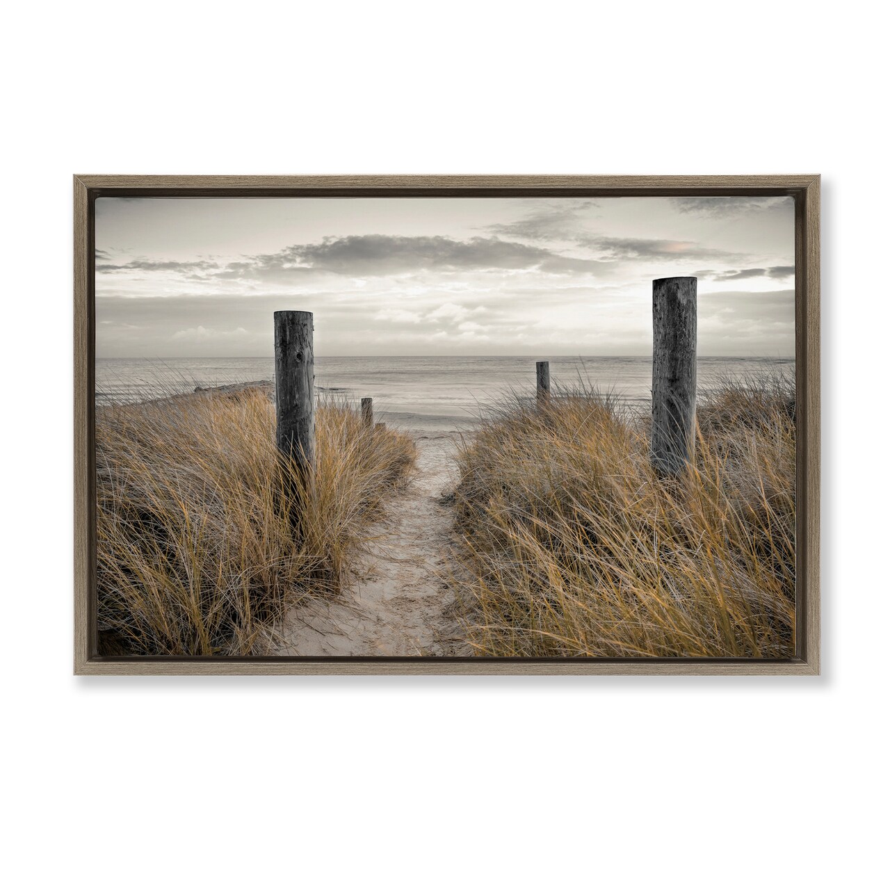 Stupell Industries Stormy Beach Day Floating Frame, design by Assaf Frank